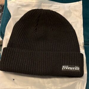 Black Knit Beanie - Men